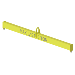 Low profile lifting beam for minimum head room. Lifting Beam Type 6600