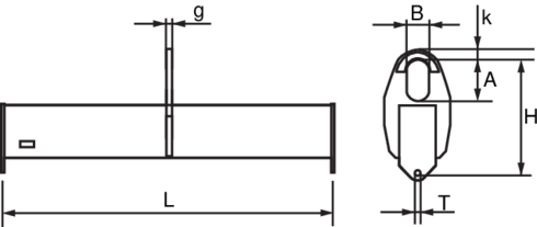  Lifting Beam type 6600 Low profile lifting beam for minimum head room.