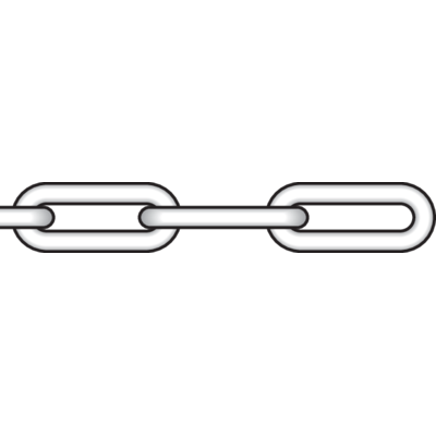 Galvanized long link grade 2 chain