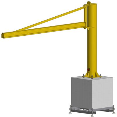 Pillar jib crane, overbraced, hollow section, 270 movable PFTC MOB
