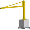 Pillar jib crane, overbraced, 180 movable PFT MOB
