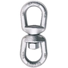 Crosby G-402 Standard svivel er en smidd galvanisert svivel som ikke bør roteres med last Crosby standard G-402 svivel
