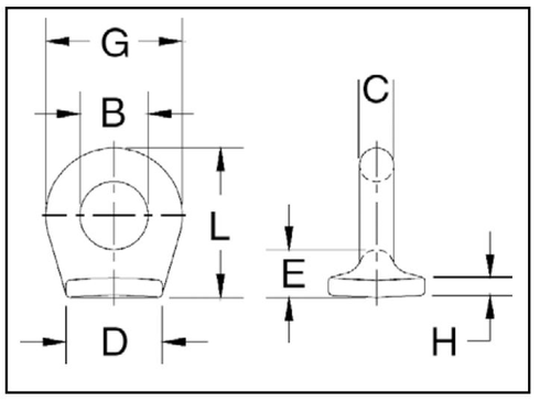 Crosby Pad Eye S-264 blueprint