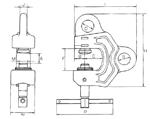 Eagle Clamp SBbE blåkopi
