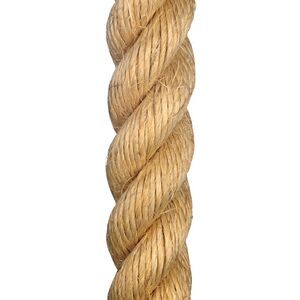 Manila 3-Strand natural fibre. In the natural-coloured brown. Different sizes are available.