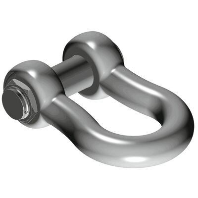 Quality GN H10 Bow Shackle- Safety Pin in forged alloy steel quenched and tempered.