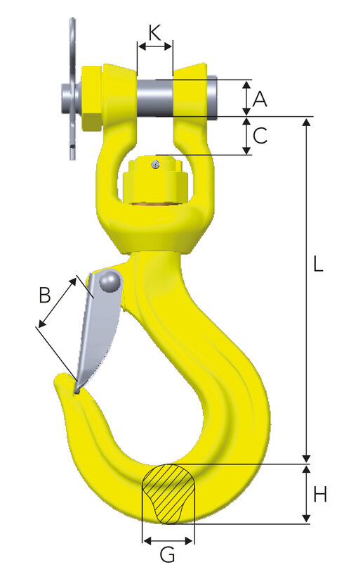 Gunnebo Grabiq LKNG hook measurements