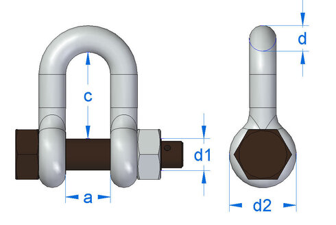 Gunnebo D-sjakkel Nr. 835 mål