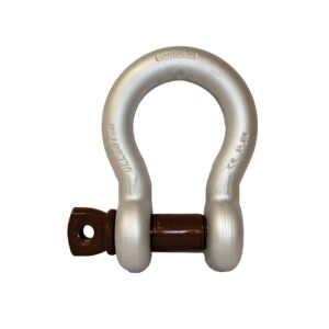 Gunnebo Bow Shackle No 854 in high tensile steel, quenched and tempered.