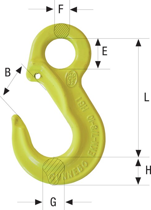 Grabiq Sling Hook EK measurements