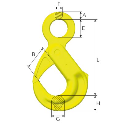 Gunnebo BK Offshore hook measurements