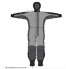 Flexible, dry worksuit indented for use by maintenance workers in exposed areas.