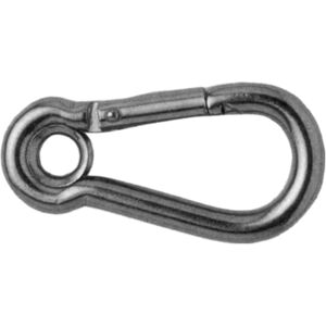 Stainless steel snap hook with eye
