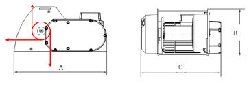 Electric winch Huchez MOTORBOX blueprint