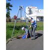 Ved arbeid i trange rom hvor det er behov for firing og heising, er IKAR DB-A2 tripod et godt valg.