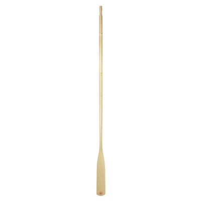 The flexible Lahna finish wood oar has a light blade and the handle is slightly heavier.