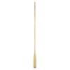 The flexible Lahna finish wood oar has a light blade and the handle is slightly heavier.