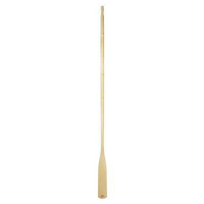 The flexible Lahna finish wood oar has a light blade and the handle is slightly heavier.