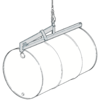 Horizontal Barrel Grab, a zincified barrel grab designed to handle drums in the horizontal position.
