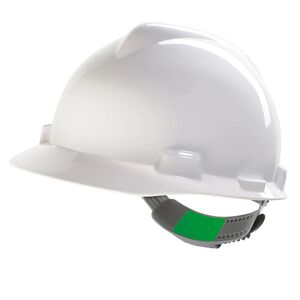Helmet V-Gard Fas-Trac III MSA with PVC Sweatband, white colour