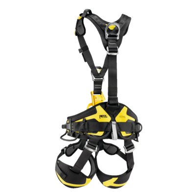 Fallsikringsselen Astro Bod Fast fra Petzl har et forankringsfeste bak i skulderhøyde.