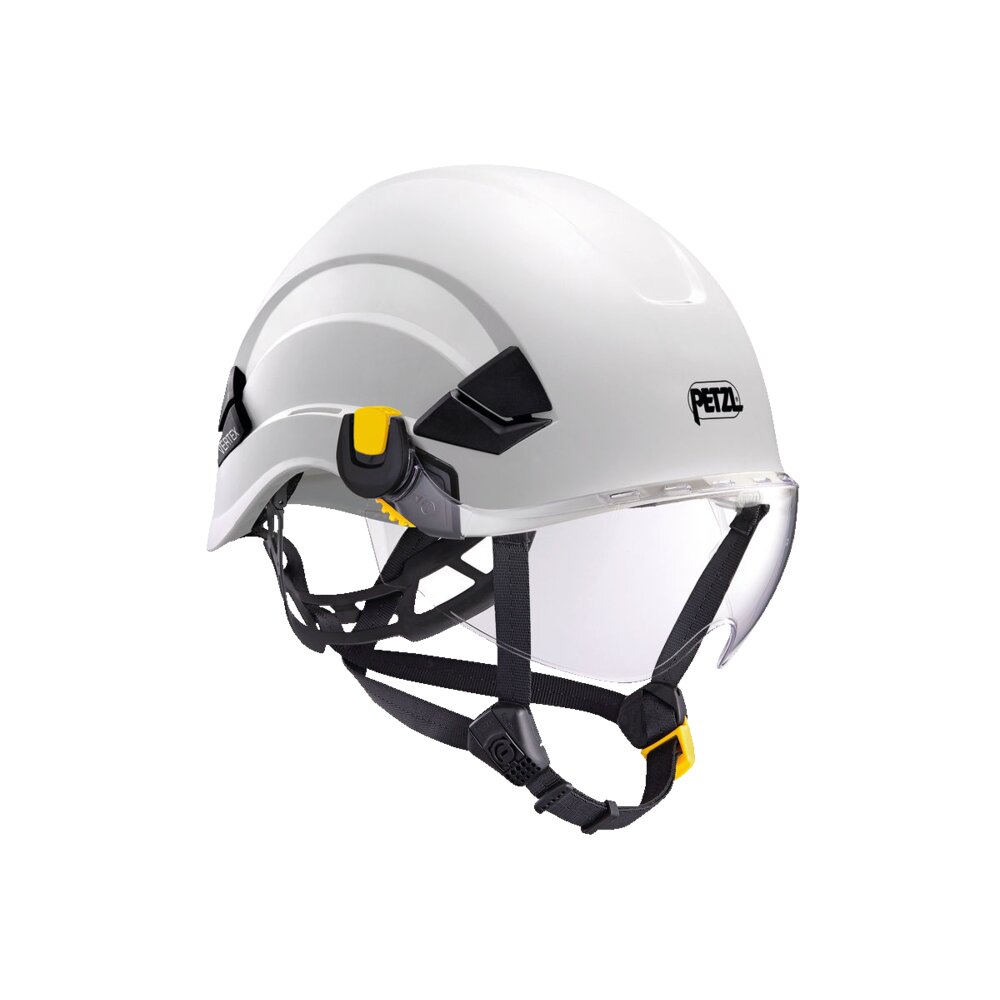 Petzl VIZIR protects against flying objects, like flames, sparks and more.