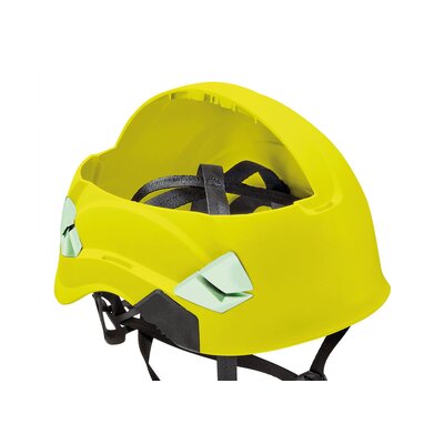 Innsiden av Petzel VERTEX Vent HI VIZ hjelmen.