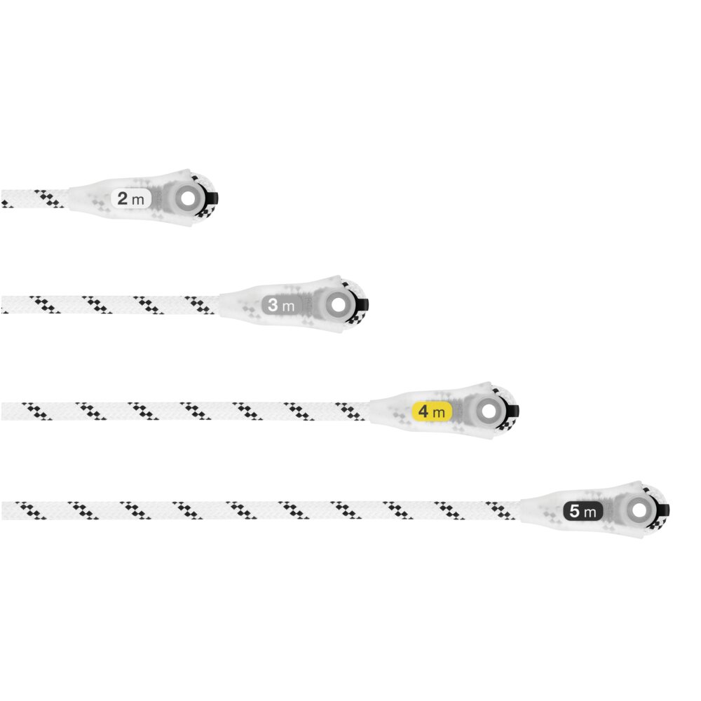 Petzl Grillon kommer i forskjellige lengder fra 2 mtr til 5 mtr.