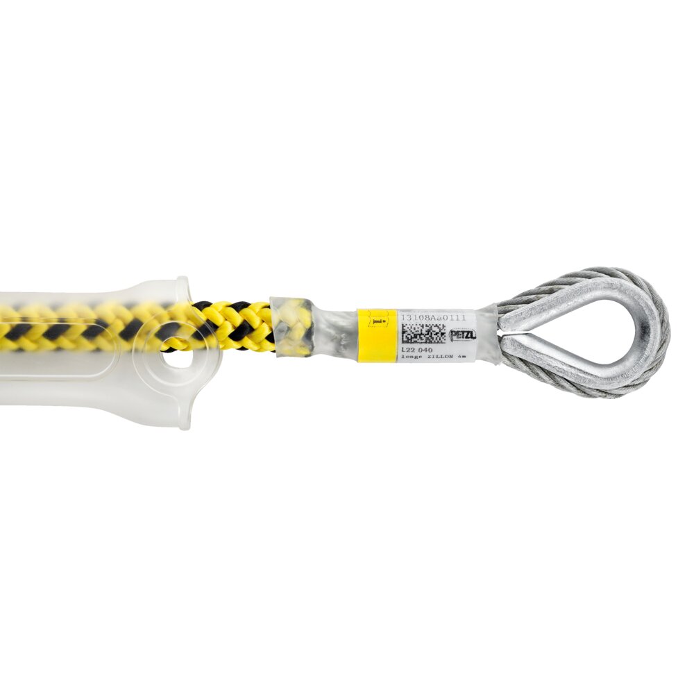 Kause i ene enden av støtteline MICROFLIP fra Petzl