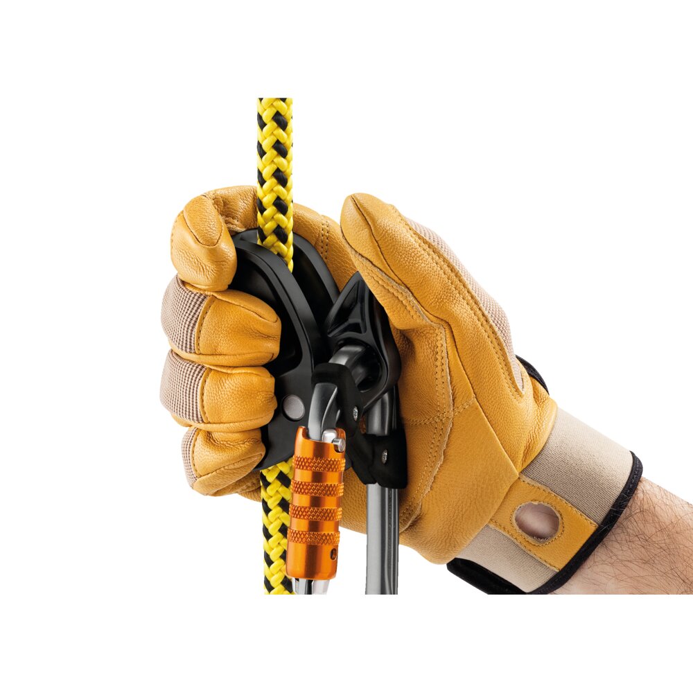 Enkel låsemekanisme på støtteline MICROFLIP fra Petzl