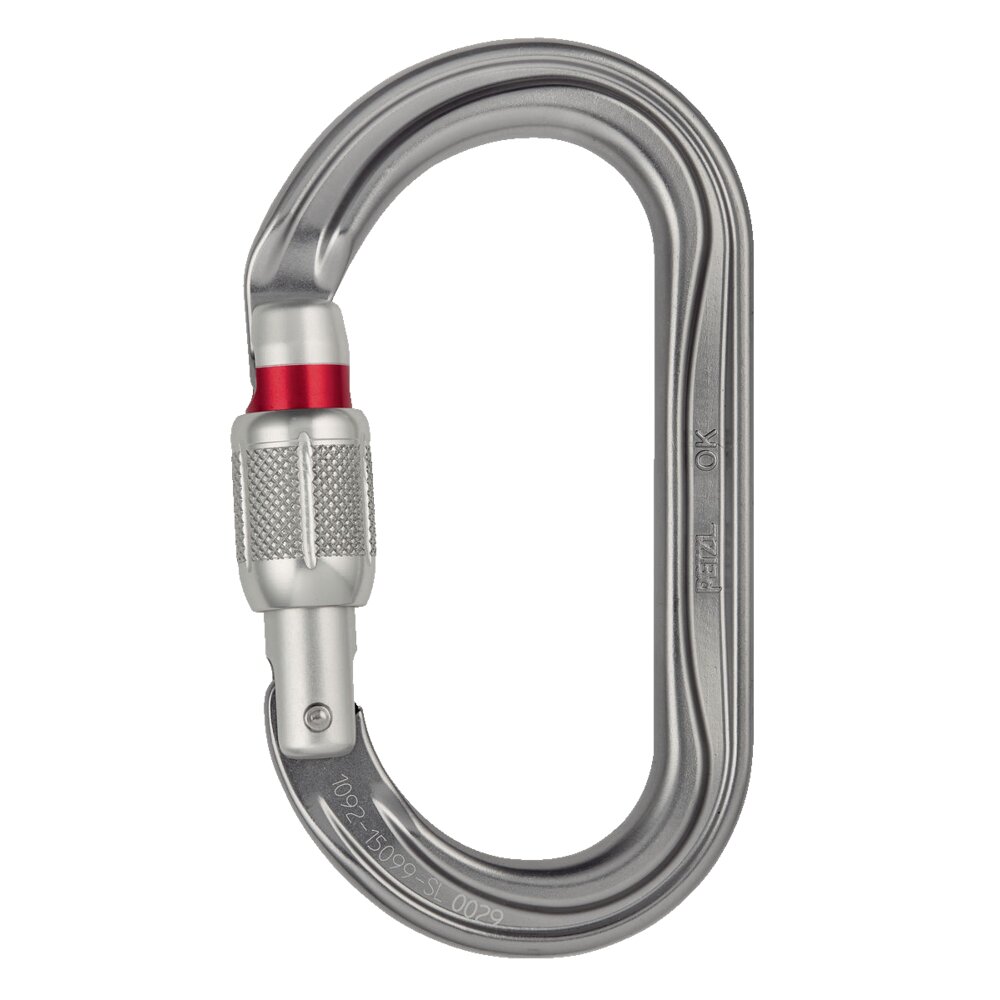 Oval skrulåskarabin, Petzl