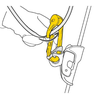 Karabinkrok med trinse ROLLCLIP A fra Petzl