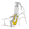 Karabinkrok med trinse ROLLCLIP A fra Petzl