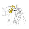 Karabinkrok med trinse ROLLCLIP Z fra Petzl
