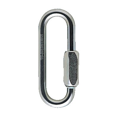 This hook is oval and is a fit accessories for the Grillion support line. Also by Petzl.