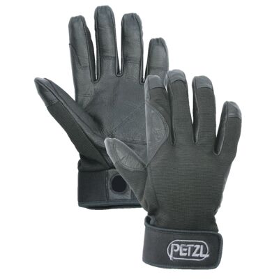 CORDEX belay and rappel gloves by Petzl, goat skin leather and stretch nylon gloves.