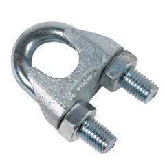 Wire Rope U-Bolt Clip POWERTEX PC741, galvanized Wire Rope U-Bolt Clip Type PC741 POWERTEX