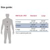 Fallsikringssele med støttebelte POWERTEX HW PLUS r-PET størrelsestabell