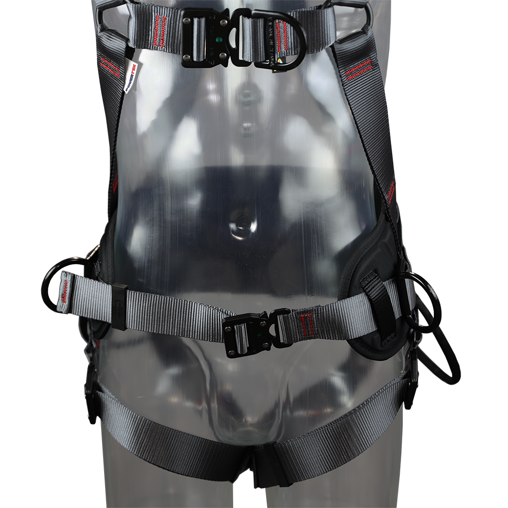 Fallsikringssele med støttebelte POWERTEX HW PLUS r-PET