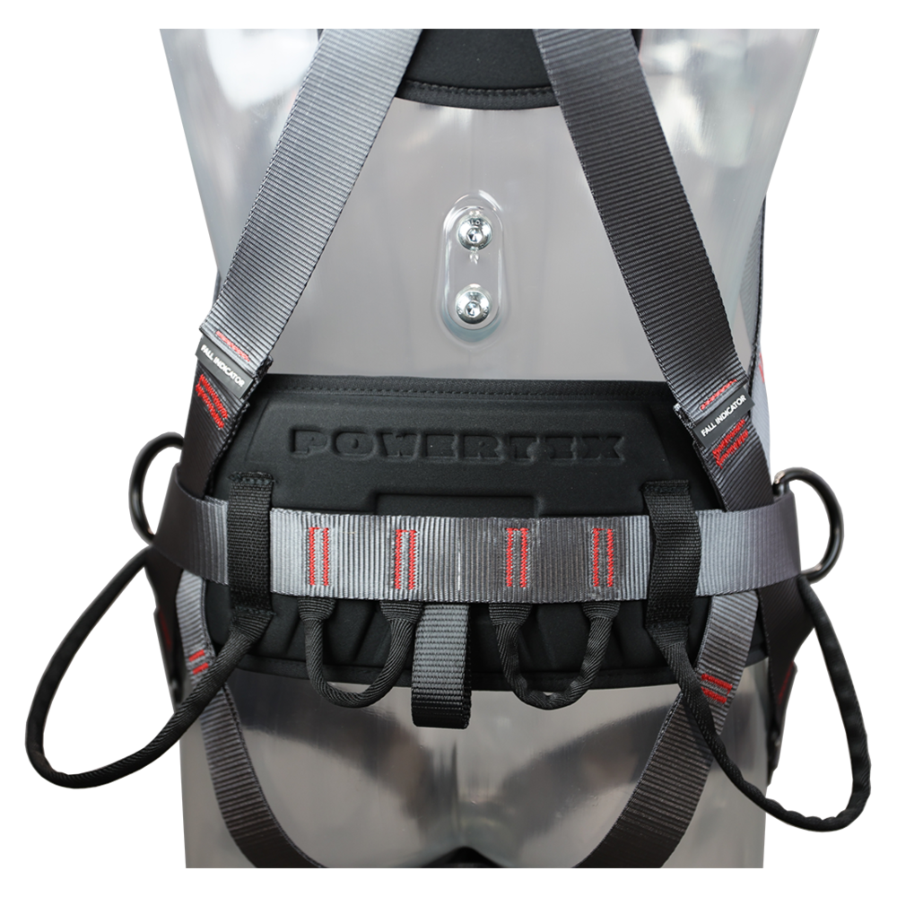 Fallsikringssele med støttebelte POWERTEX HW PLUS r-PET