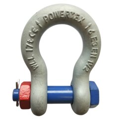 POWERTEX PBSB Harpe sjakkel er produsert i smidd legert stål Klasse 6. Bow Shackle POWERTEX PBSB 17t
