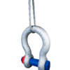 Powertex flat braided wire sling with shackle in use