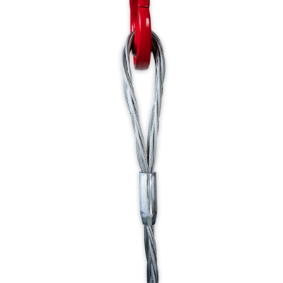 Powertex flat braided wire sling with hook