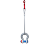 Powertex flat braided wire sling with shackle and hook