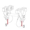 ST012 EN 795 type B anchor point for steel and aluminium profiles