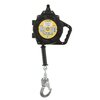 Only for vertical working, retractable arrester with locking mechanism.
