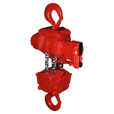 The heavy duty air chain hoist RED ROOSTER TMH with 20 tons capacity. The heavy duty air chain hoist RED ROOSTER TMH with 20 tons capacity.