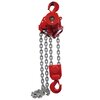 The heavy duty air chain hoist RED ROOSTER TMH with 25 tons capacity. TMH hoist with 25 tons capacity