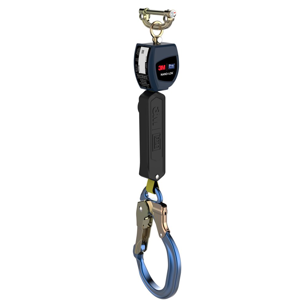 Fallsikringsblokk Nano-Lok enkel SRL hurtigkobling og 63.5 mm aluminiumskrok