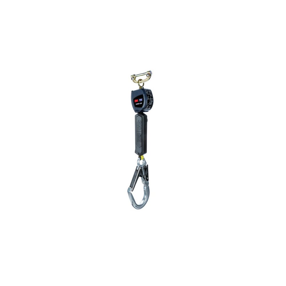 Fallsikringsblokk Nano-Lok enkel SRL hurtigkobling og 57 mm krok